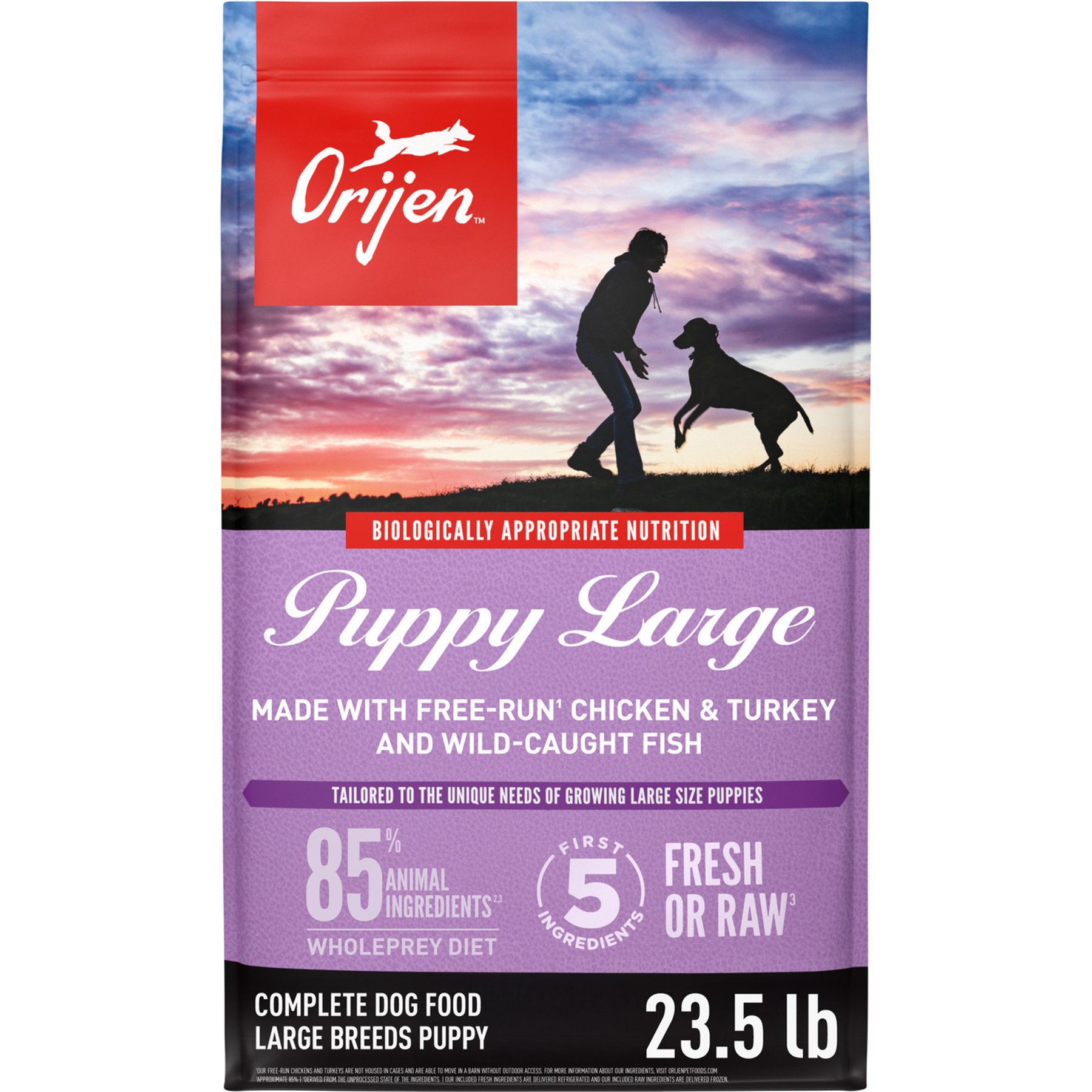 Orijen Puppy Large Breed Dry Dog Food, 25-lb bag