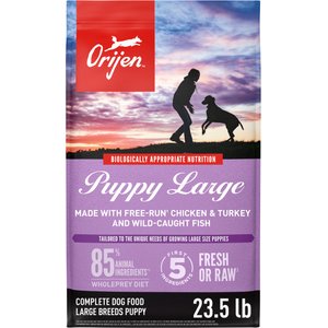 ORIJEN Puppy Large Grain-Free High-Protein Dry Dog Food, 23.5-lb bag