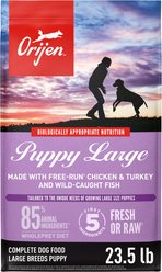 ORIJEN Puppy Large Grain-Free High-Protein Dry Dog Food, 23.5-lb bag