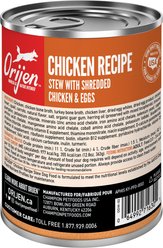 ORIJEN Real Meat Shreds Chicken Stew Wet Dog Food, 12.8-oz can, case of 12 slide 2 of 9