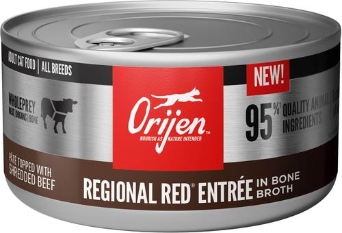 Show full view: ORIJEN Regional Red Entree in Bone Broth Wet Food + Regional Red Dry Cat Food slide 5 of 8