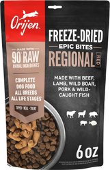 ORIJEN Regional Red Epic Bites Freeze-Dried Dry Dog Food, 6-oz bag