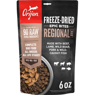 ORIJEN ORIJEN Regional Red Epic Bites Freeze-Dried Dry Dog Food, 6-oz bag
