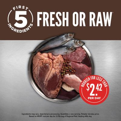 Show full view: ORIJEN Regional Red Grain-Free Dry Dog Food, 47-lb bundle slide 4 of 12