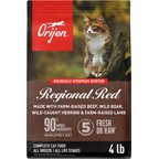 ORIJEN Regional Red Grain-Free High-Protein Premium Dry Cat Food, 4-lb bag