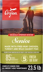 ORIJEN Senior Grain-Free High-Protein Dry Dog Food, 23.5-lb bag