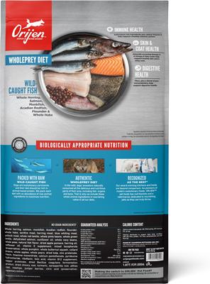 Show full view: ORIJEN Six Fish Grain-Free Dry Dog Food, 47-lb bundle slide 3 of 12