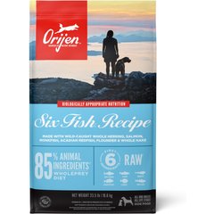 ORIJEN Six Fish Grain-Free Dry Dog Food, 23.5-lb bag