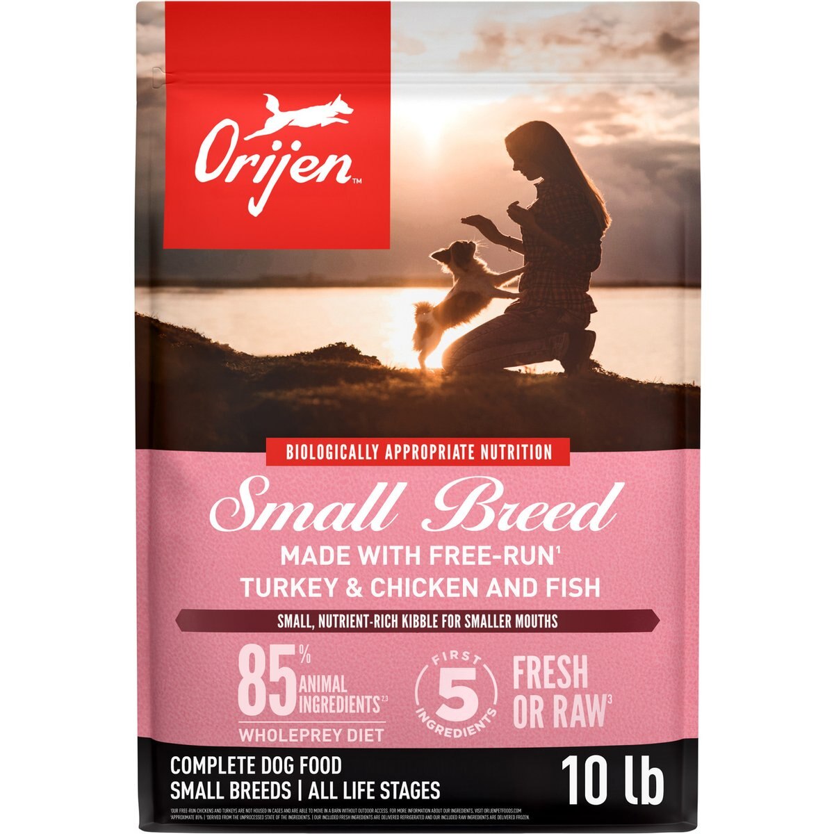 ORIJEN Small Breed Grain-Free High-Protein Dry Dog Food, 10-lb bag