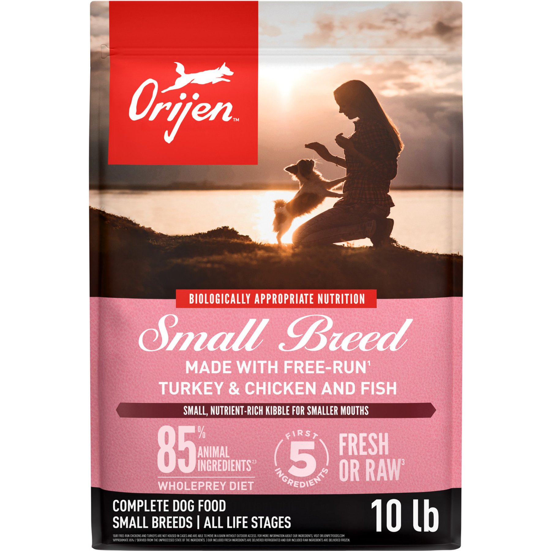 ORIJEN Small Breed Grain-Free High-Protein Dry Dog Food, 20-lb bundle