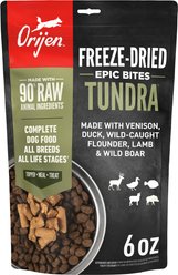 ORIJEN Tundra Epic Bites Freeze-Dried Dry Dog Food, 6-oz bag
