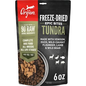 ORIJEN Tundra Epic Bites Freeze-Dried Dry Dog Food, 6-oz bag