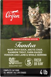 ORIJEN Tundra Grain-Free High-Protein Premium Dry Cat Food, 4-lb bag
