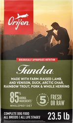 ORIJEN Tundra Grain-Free Poultry Free High-Protein Dry Dog Food, 23.5-lb bag slide 1 of 8