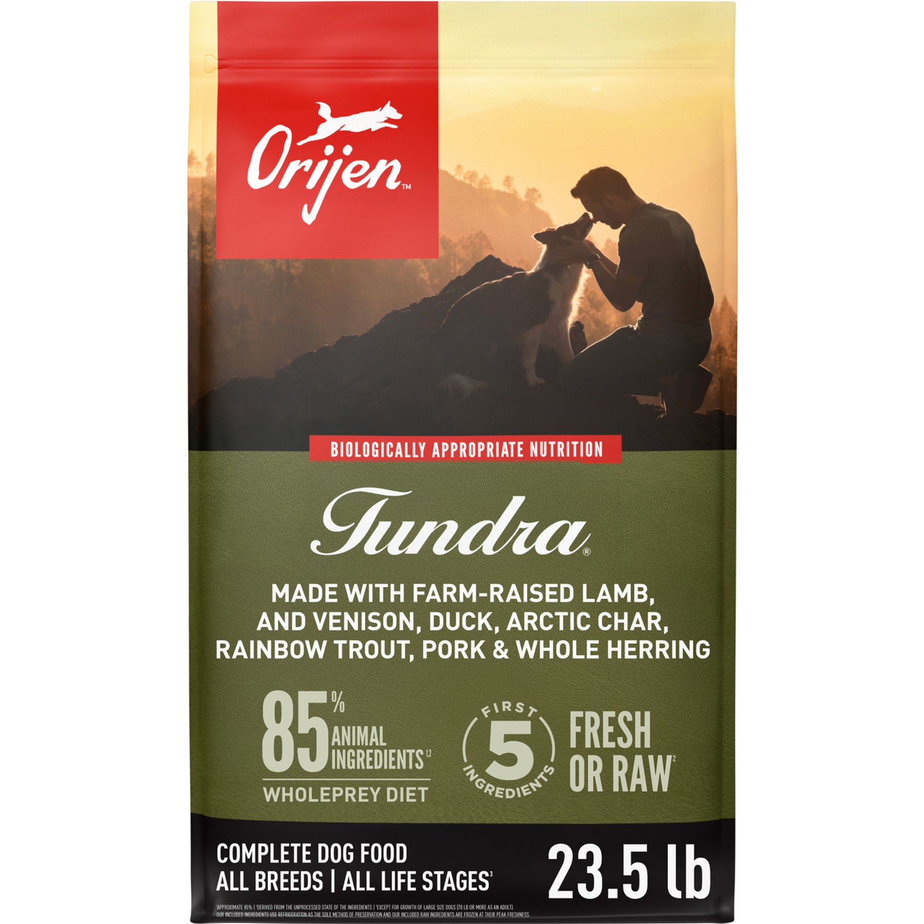 ORIJEN Tundra Grain-Free Poultry Free High-Protein Dry Dog Food, 23.5-lb bag