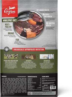 Show full view: ORIJEN Tundra Grain-Free Poultry Free High-Protein Dry Dog Food, 23.5-lb bag slide 3 of 12