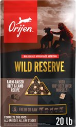 ORIJEN Wild Reserve Farm-Raised Beef & Lamb Dry Dog Food, 20-lb bag slide 1 of 9