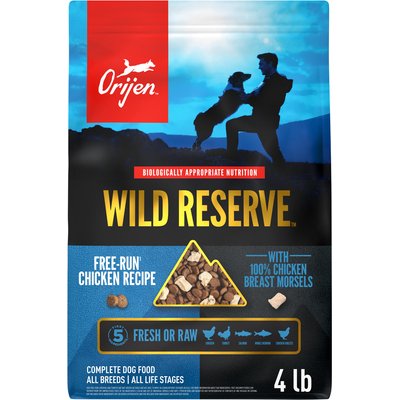 ORIJEN ORIJEN Wild Reserve Free-Run Chicken Dry Dog Food, 4-lb bag