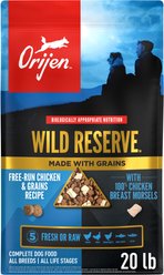 ORIJEN Wild Reserve Free-Run Chicken & Grains Dry Dog Food Recipe, 20-lb bag
