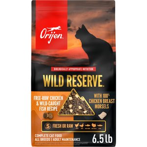 ORIJEN Wild Reserve Free-Run Chicken & Wild-Caught Fish Dry Cat Food, 6.5-lb bag