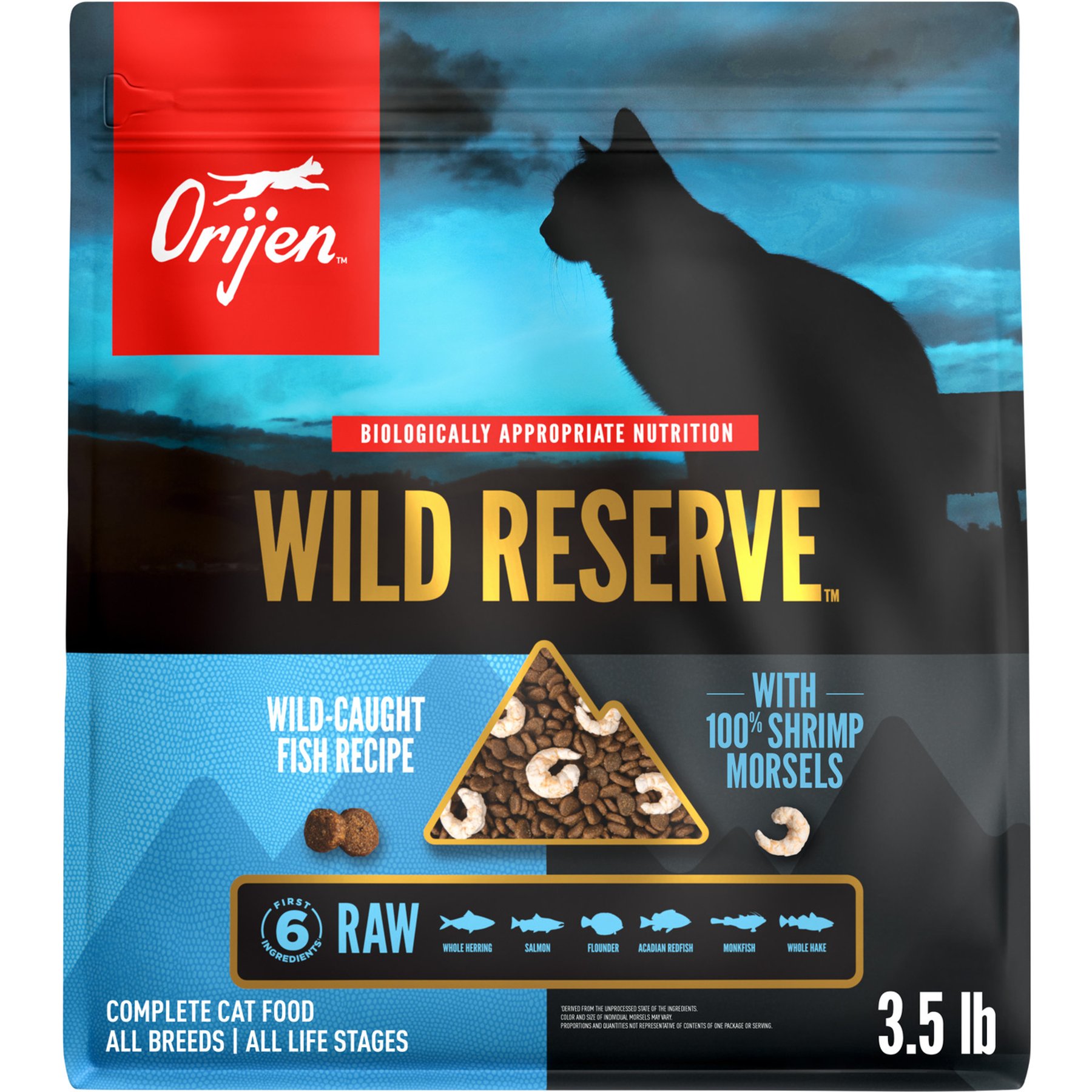 ORIJEN Wild Reserve Wild-Caught Fish Dry Cat Food Recipe, 3.5-lb bag