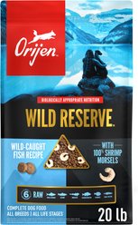 ORIJEN Wild Reserve Wild-Caught Fish Dry Dog Food, 20-lb bag