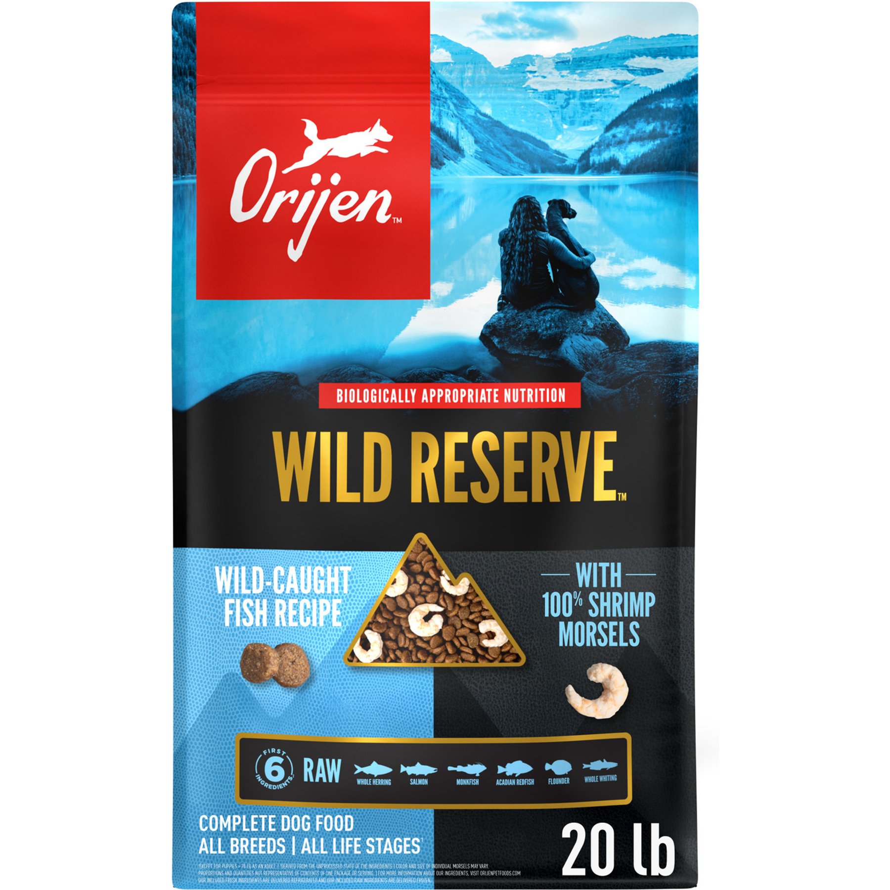 ORIJEN Wild Reserve Wild-Caught Fish Dry Dog Food, 20-lb bag