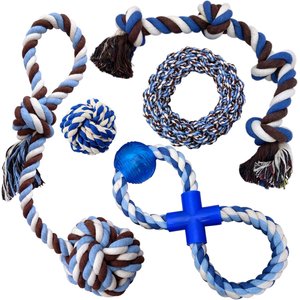 Otterly Pets Assorted Medium to Large Rope Dog Toys, 5 count