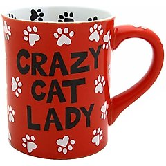 Our Name is Mud "Crazy Cat Lady" Coffee Mug, 16-oz