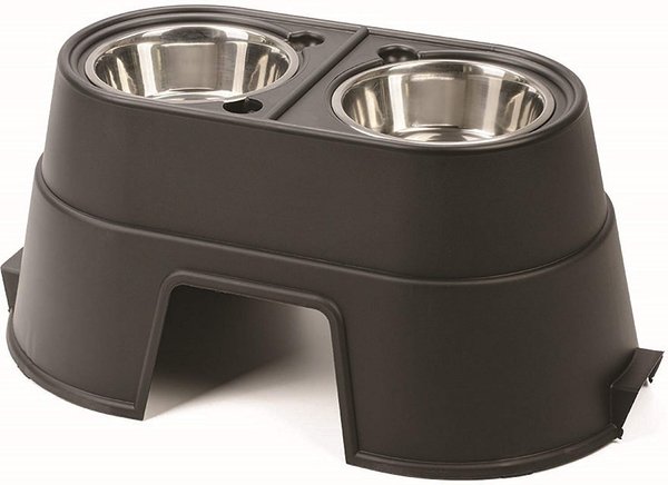 Show full view: OurPets Comfort Elevated Dog & Cat Bowls, Black, 5.5-cup slide 1 of 9