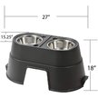 Show in main carousel: OurPets Comfort Elevated Dog & Cat Bowls, Black, 5.5-cup slide 7 of 9