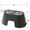 Show in main carousel: OurPets Comfort Elevated Dog & Cat Bowls, Black, 5.5-cup slide 8 of 10