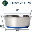 Show in main carousel: OurPets Durapet Premium Rubber-Bonded Stainless Steel Bowl, Small, 2.25 cup slide 2 of 8