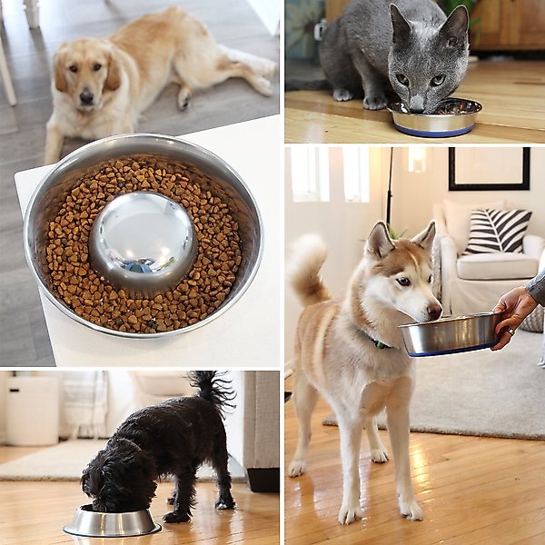 OurPets Durapet Premium Rubber-Bonded Stainless Steel Bowl
