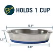Show in main carousel: OurPets Durapet Premium Stainless Steel Cat & Dog Bowl, Medium, 1 cup slide 2 of 8