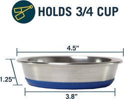 OurPets Durapet Premium Stainless Steel Cat & Dog Bowl, Small, 0.75 cups slide 2 of 7