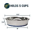 Show in main carousel: OurPets Durapet Premium Stainless Steel Slow-Feed Dog Bowl, Medium, 5 cups slide 2 of 8