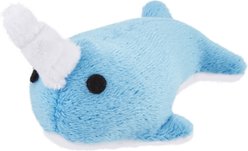 OurPets Play-N-Squeak Narwhal Cat Toy, Small