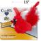 Show in main carousel: OurPets Play-N-Squeak Real Birds Cardinal Cat Toy slide 6 of 9