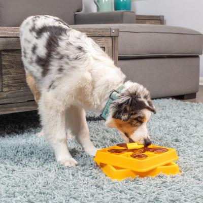 Show full view: OurPets Waffle Squeaky Treat Dispensing Puzzle Dog & Cat Toy slide 3 of 10