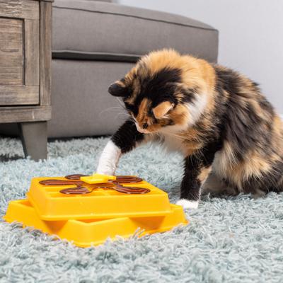 Show full view: OurPets Waffle Squeaky Treat Dispensing Puzzle Dog & Cat Toy slide 5 of 10