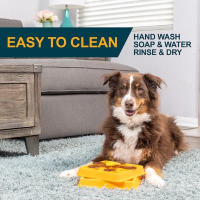 Show full view: OurPets Waffle Squeaky Treat Dispensing Puzzle Dog & Cat Toy slide 7 of 10