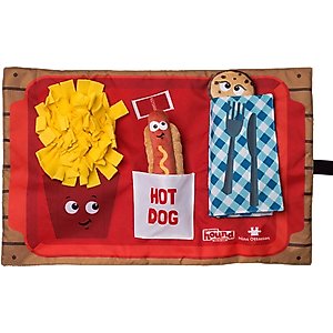 Outward Hound Activity Matz Fast Food Fun Game Plush Dog Toy