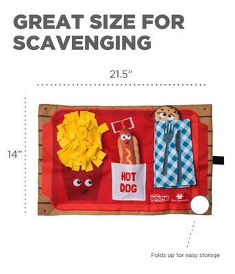 Show full view: Outward Hound Activity Matz Fast Food Fun Game Plush Dog Toy slide 4 of 7