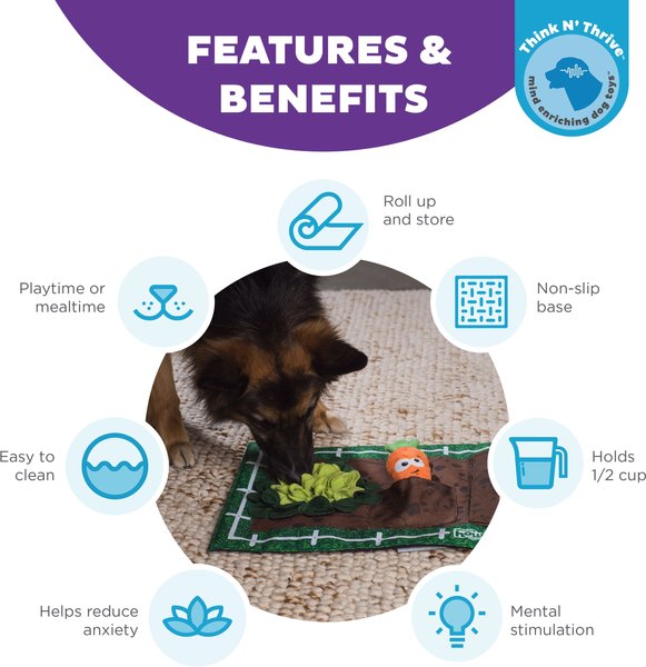 Show full view: Outward Hound Activity Matz Garden Game Puzzle Plush Dog Toy slide 2 of 8