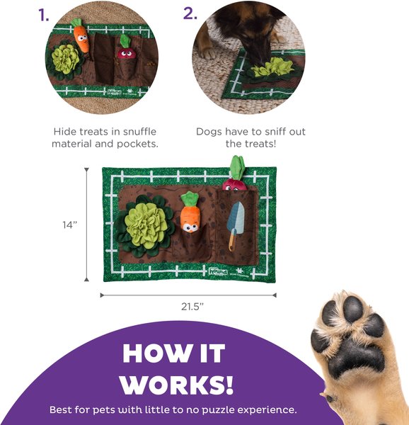 Show full view: Outward Hound Activity Matz Garden Game Puzzle Plush Dog Toy slide 3 of 8