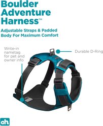 Outward Hound Boulder Adventure Adjustable w/Pockets Dog Harness, Tourqouise, Small slide 2 of 7