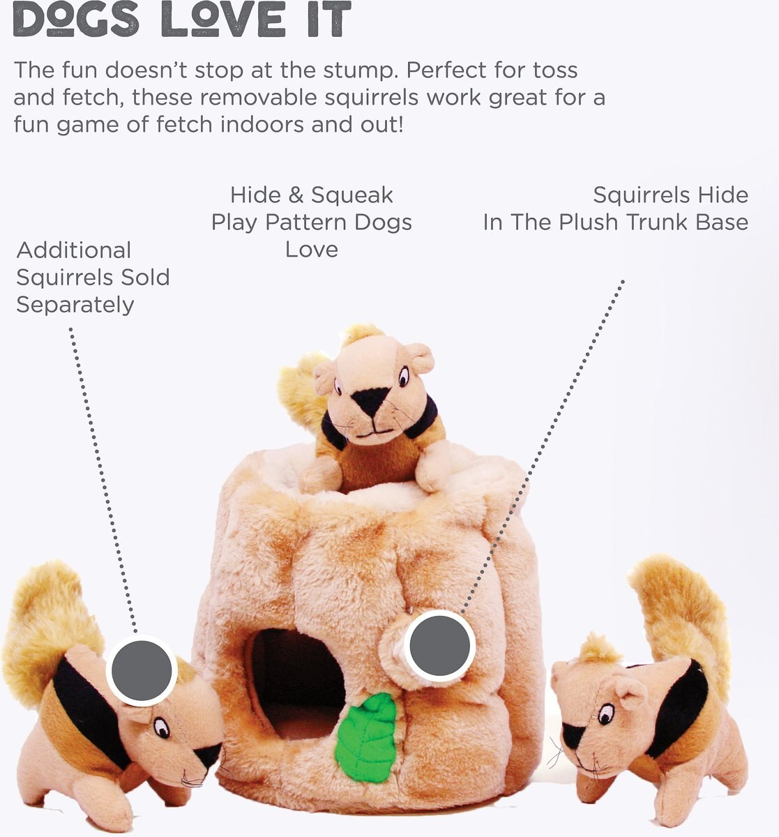 Outward Hound Replacement Squirrels for Hide A Squirrel Dog Toy