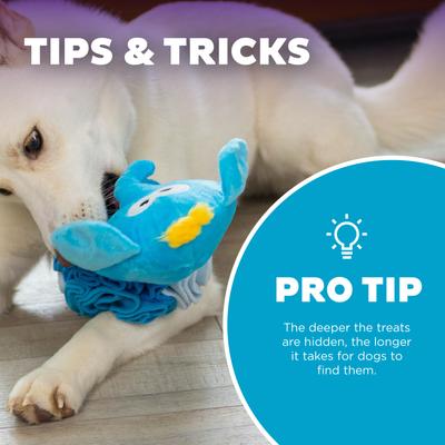 Show full view: Outward Hound Stuff N' Snuffle Squeaky Snuffle Ball Puzzle Elephant Toy + Nina Ottosson by Outward Hound Peanut Butter Puzzle Bitez Training Dog Treat slide 4 of 9