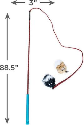 Show full view: Outward Hound Tail Teaser with Refill Dog & Cat Teaser Toy + Wellness Soft Puppy Bites Lamb & Salmon Recipe Grain-Free Dog Treats, 3-oz pouch slide 3 of 7